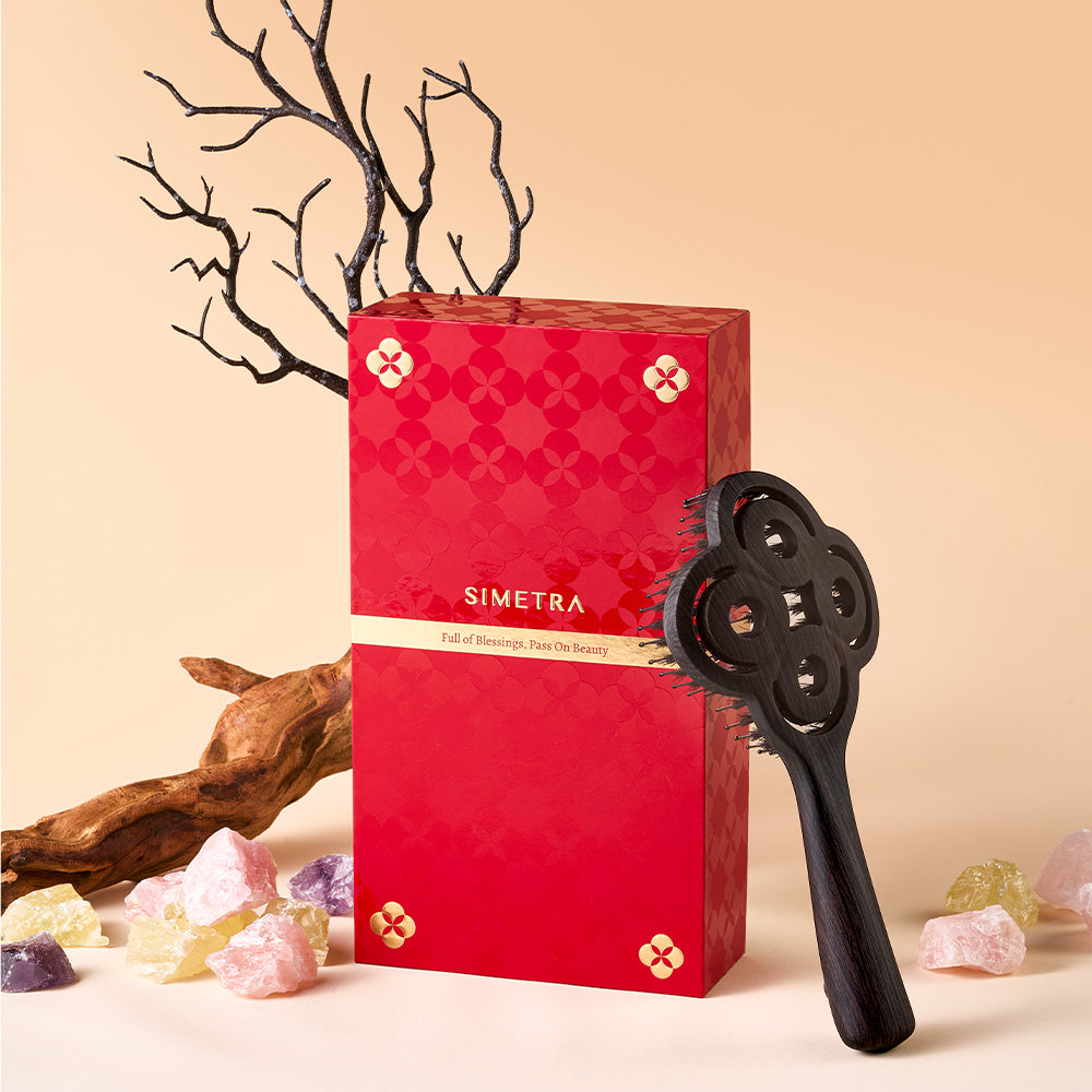Simetra Lucky Hair Brush Comb – Harness Cosmic Energy with Every Brushstroke
