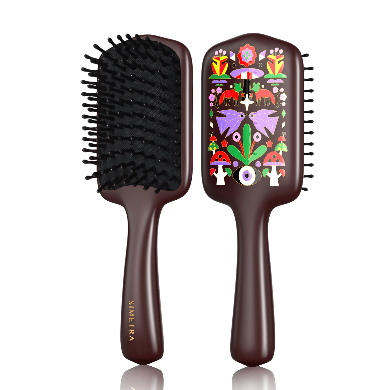 Kemal Şanli X Simetra Miracle Wooden Paddle Hair Brush Comb | Artisan Sandalwood Massager