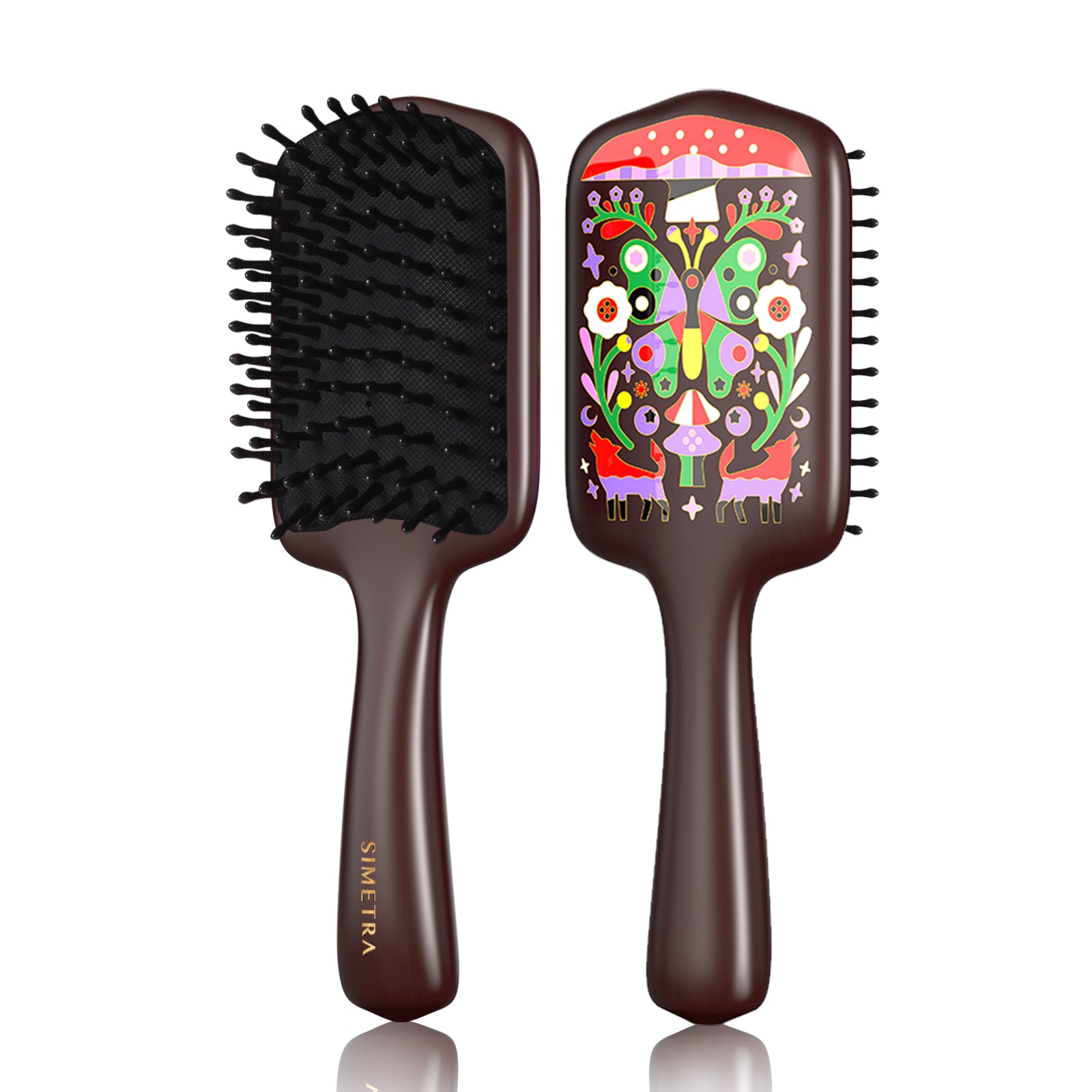 Kemal Şanli X Simetra Miracle Wooden Paddle Hair Brush Comb | Artisan Sandalwood Massager