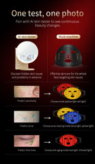 SIMETRA Red and Blue Light Mask Photon Skin Whitening and Rejuvenation Soothing and Repair Beauty Device Gift