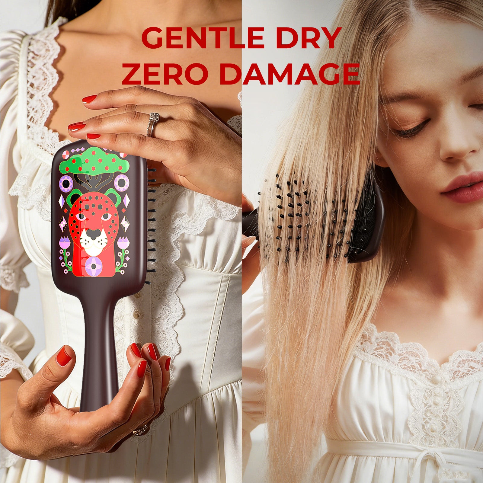 Kemal Şanli X Simetra Miracle Wooden Paddle Hair Brush Comb | Artisan Sandalwood Massager