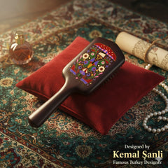 Kemal Şanli X Simetra Miracle Hair Brush Comb | Artisan Sandalwood Massager